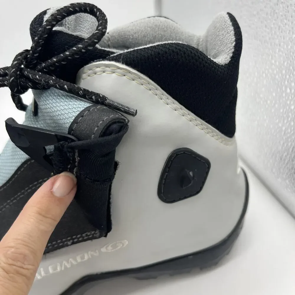Women’s Salomon Vitane Cross Country Ski Boots Size US 9.5 Gray Nordic Outdoor